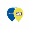 Helium Balloon 12" Latex Imprinted 1 Side 3 Colors